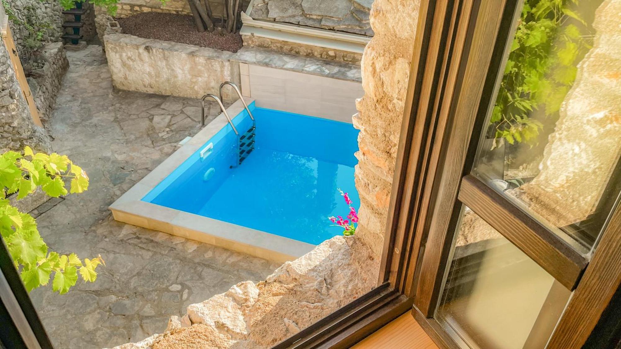 Villa Historic Pocitelj With Pool And Incredible Views On The River And Landmarks Bagian luar foto