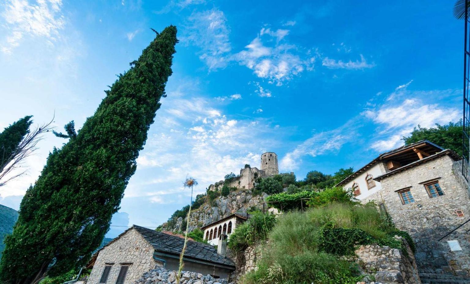 Villa Historic Pocitelj With Pool And Incredible Views On The River And Landmarks Bagian luar foto